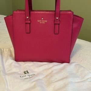 Brand new small bucket purse Fuschia. Kate spade